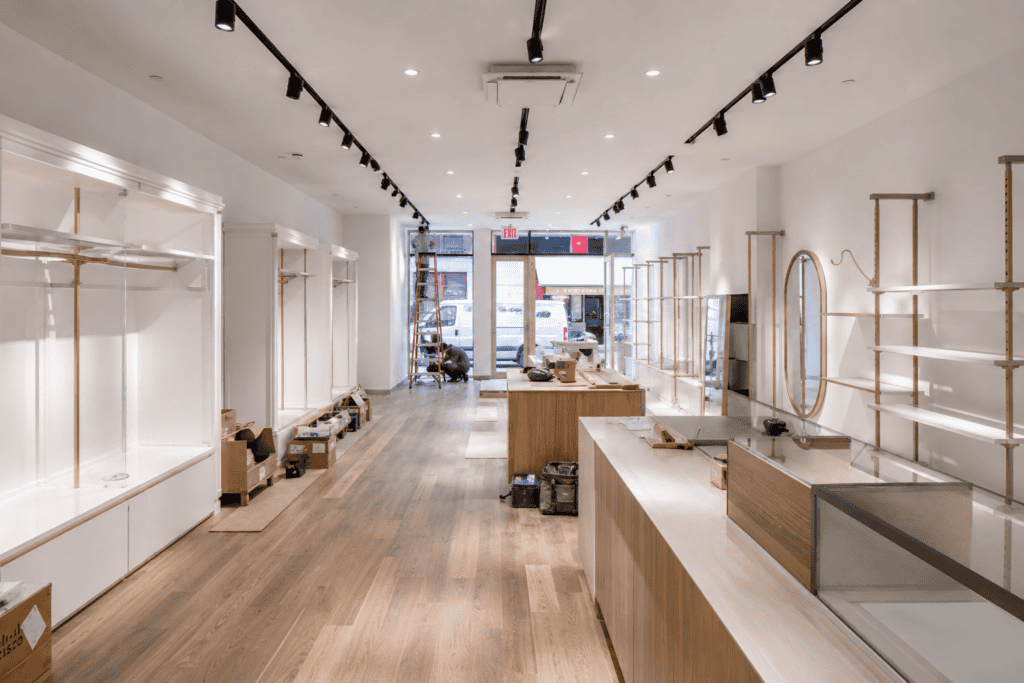 interior buildout retail space nyc